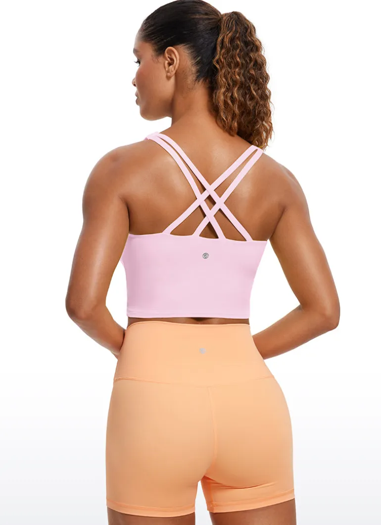 Butterluxe Criss Cross Back Built-in Bra Tanks