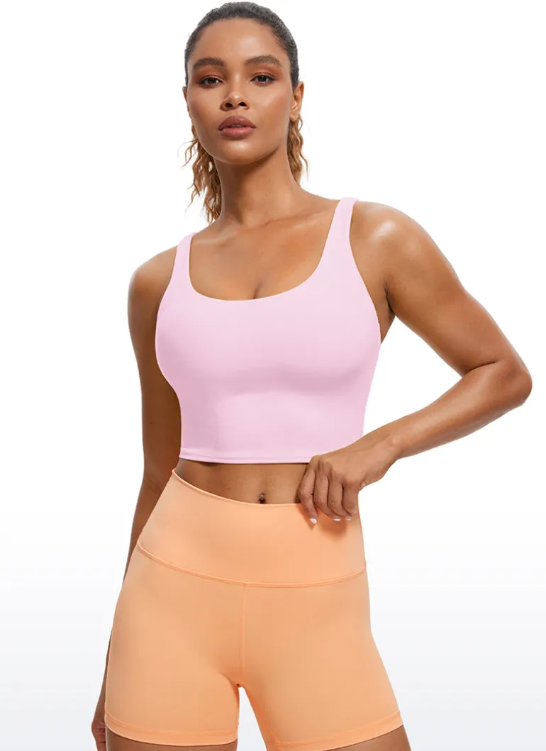 Butterluxe Criss Cross Back Built-in Bra Tanks