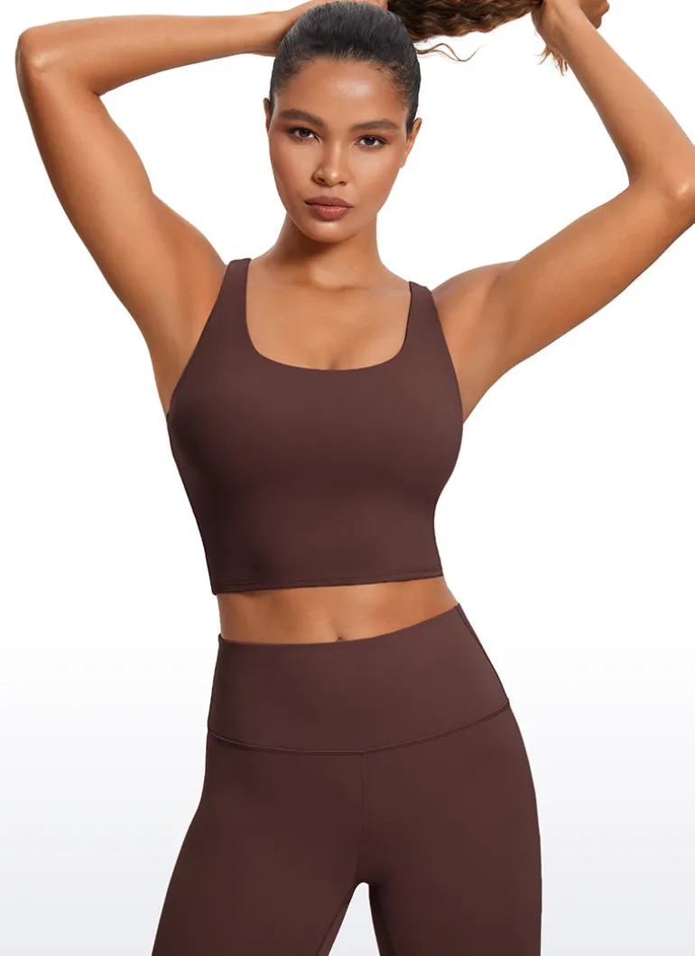 Butterluxe Criss Cross Back Built-in Bra Tanks