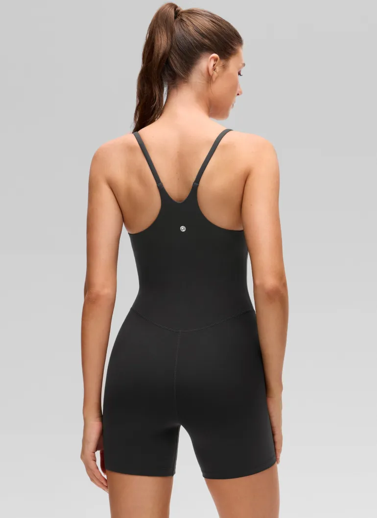 Butterluxe Cross Back Built in Bra Romper 5''