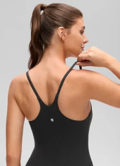 Butterluxe Cross Back Built in Bra Romper 5''