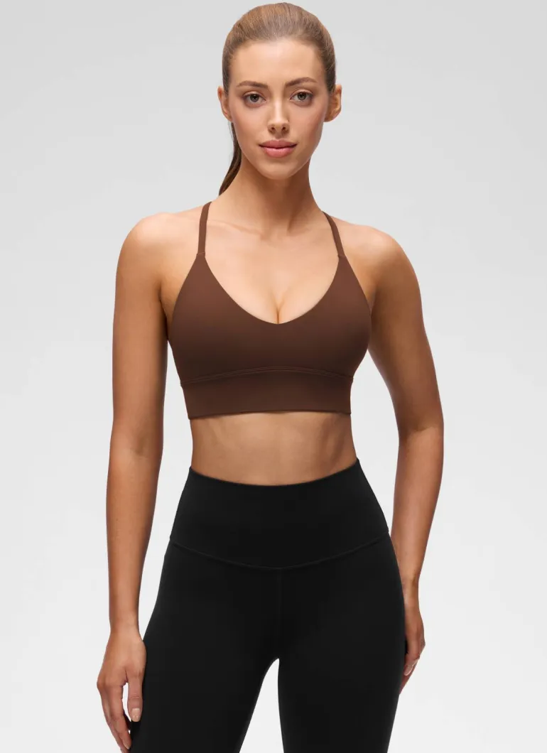 Butterluxe Cross Back Longline Sports Bra