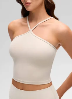 Butterluxe Cross Halter Built in Bra Tank