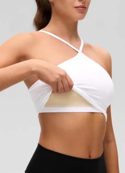 Butterluxe Cross Halter Built in Bra Tank