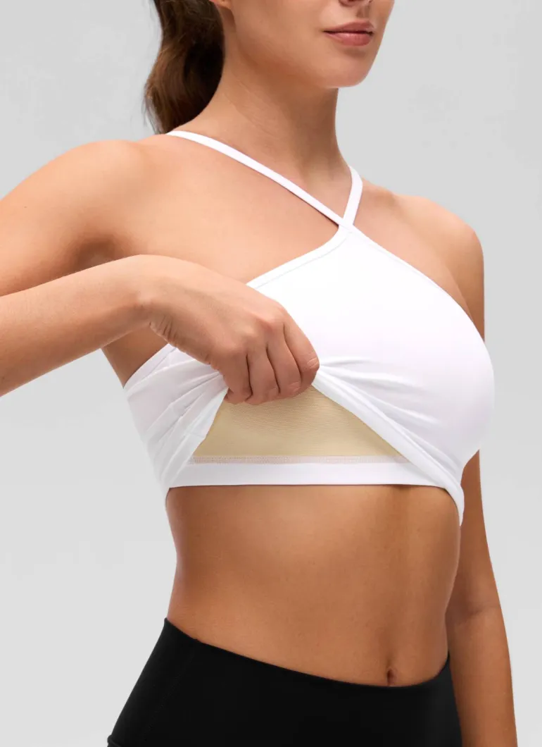 Butterluxe Cross Halter Built in Bra Tank