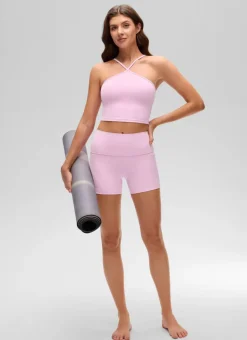 Butterluxe Cross Halter Built in Bra Tank
