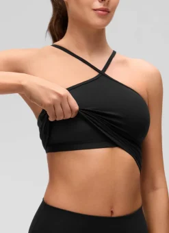 Butterluxe Cross Halter Built in Bra Tank