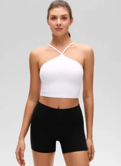 Butterluxe Cross Halter Built in Bra Tank
