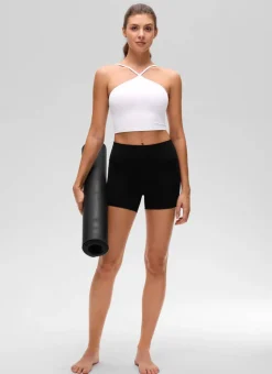 Butterluxe Cross Halter Built in Bra Tank