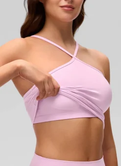 Butterluxe Cross Halter Built in Bra Tank
