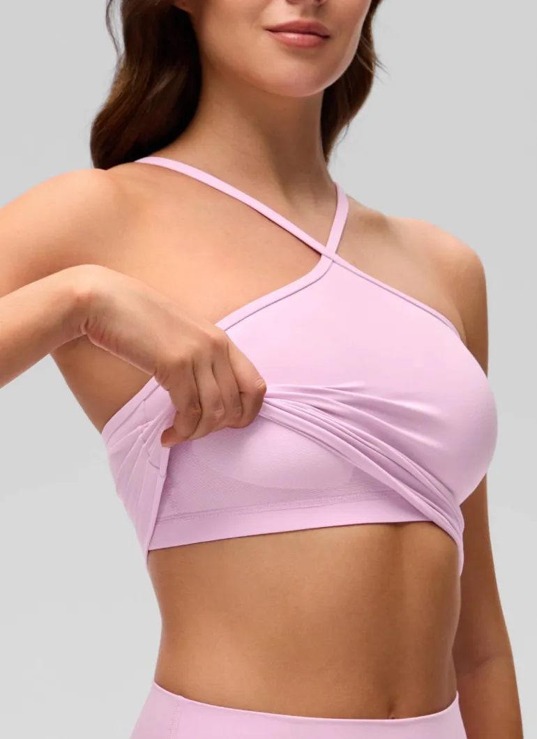 Butterluxe Cross Halter Built in Bra Tank