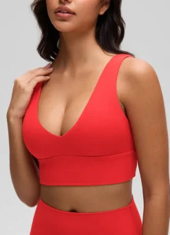 Butterluxe Deep V Neck Longline Sports Bra