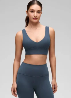 Butterluxe Deep V Neck Longline Sports Bra