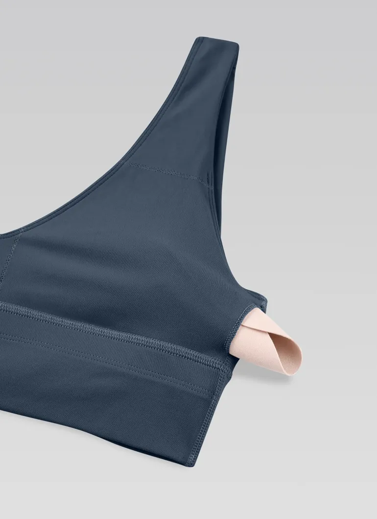 Butterluxe Deep V Neck Longline Sports Bra