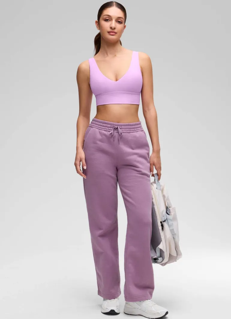 Butterluxe Deep V Neck Longline Sports Bra