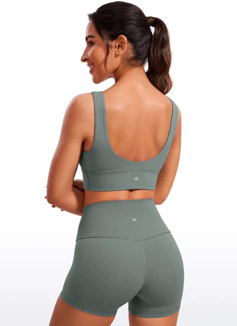 Butterluxe Deep V Neck Longline Sports Bra