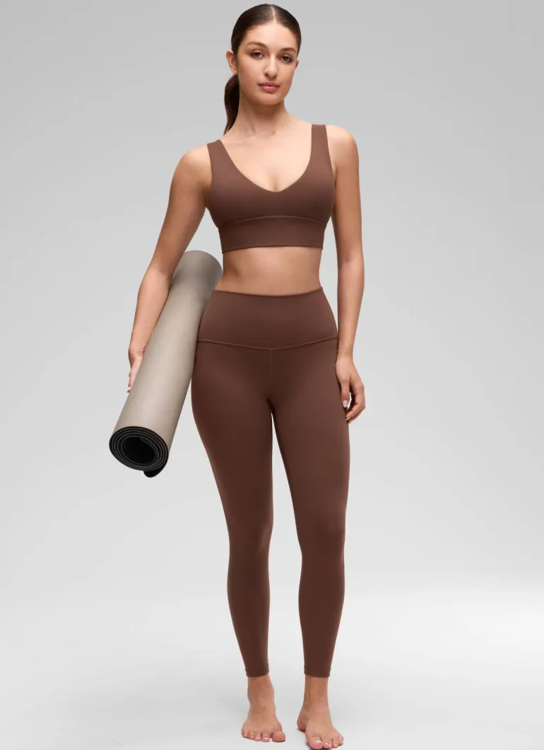 Butterluxe Deep V Neck Longline Sports Bra