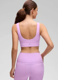Butterluxe Deep V Neck Longline Sports Bra
