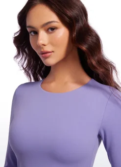 Butterluxe Double Lined Cropped Long Sleeve