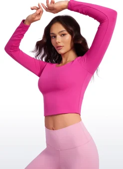 Butterluxe Double Lined Cropped Long Sleeve