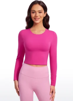 Butterluxe Double Lined Cropped Long Sleeve