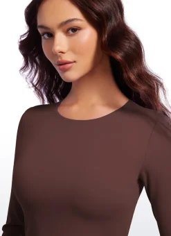 Butterluxe Double Lined Cropped Long Sleeve