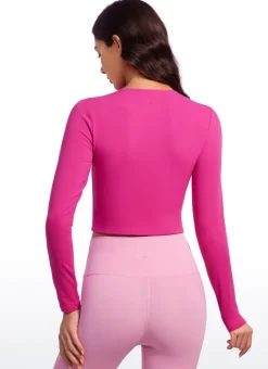 Butterluxe Double Lined Cropped Long Sleeve