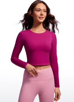 Butterluxe Double Lined Cropped Long Sleeve