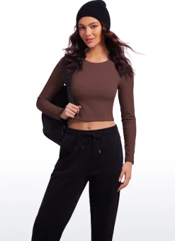 Butterluxe Double Lined Cropped Long Sleeve