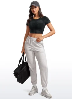 Butterluxe Double Lined Cropped Short Sleeve