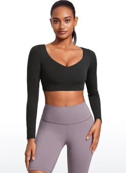 Butterluxe Double Lined Long Sleeve Cropped