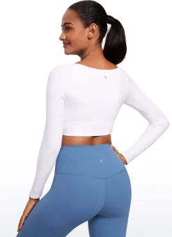 Butterluxe Double Lined Long Sleeve Cropped