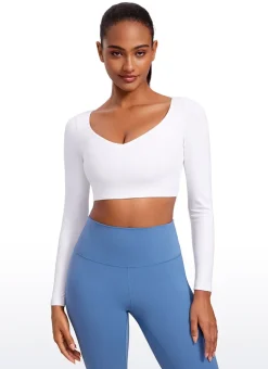 Butterluxe Double Lined Long Sleeve Cropped