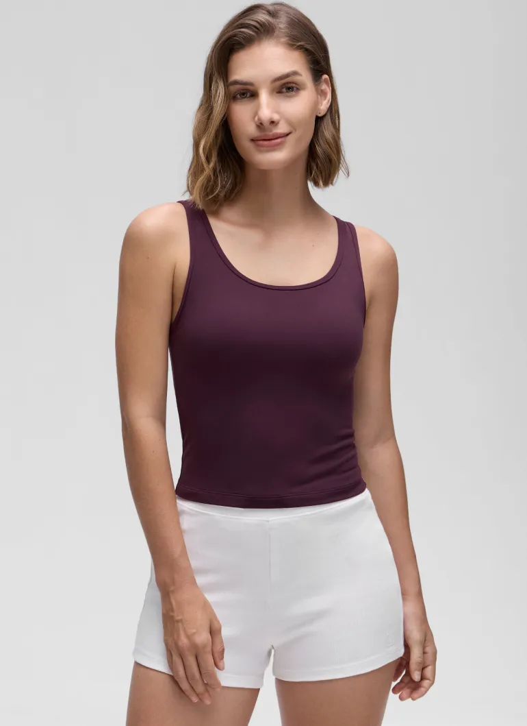 Butterluxe Double Lined Scoop Neck Tank