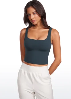 Butterluxe Double Lined Square Neck Tank