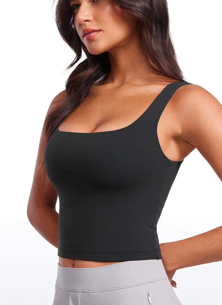 Butterluxe Double Lined Square Neck Tank