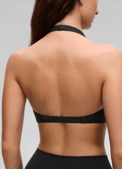 Butterluxe Double Lined Twist Halter Sports Bra