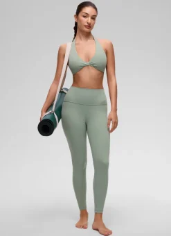 Butterluxe Double Lined Twist Halter Sports Bra