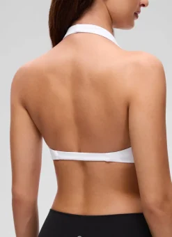 Butterluxe Double Lined Twist Halter Sports Bra