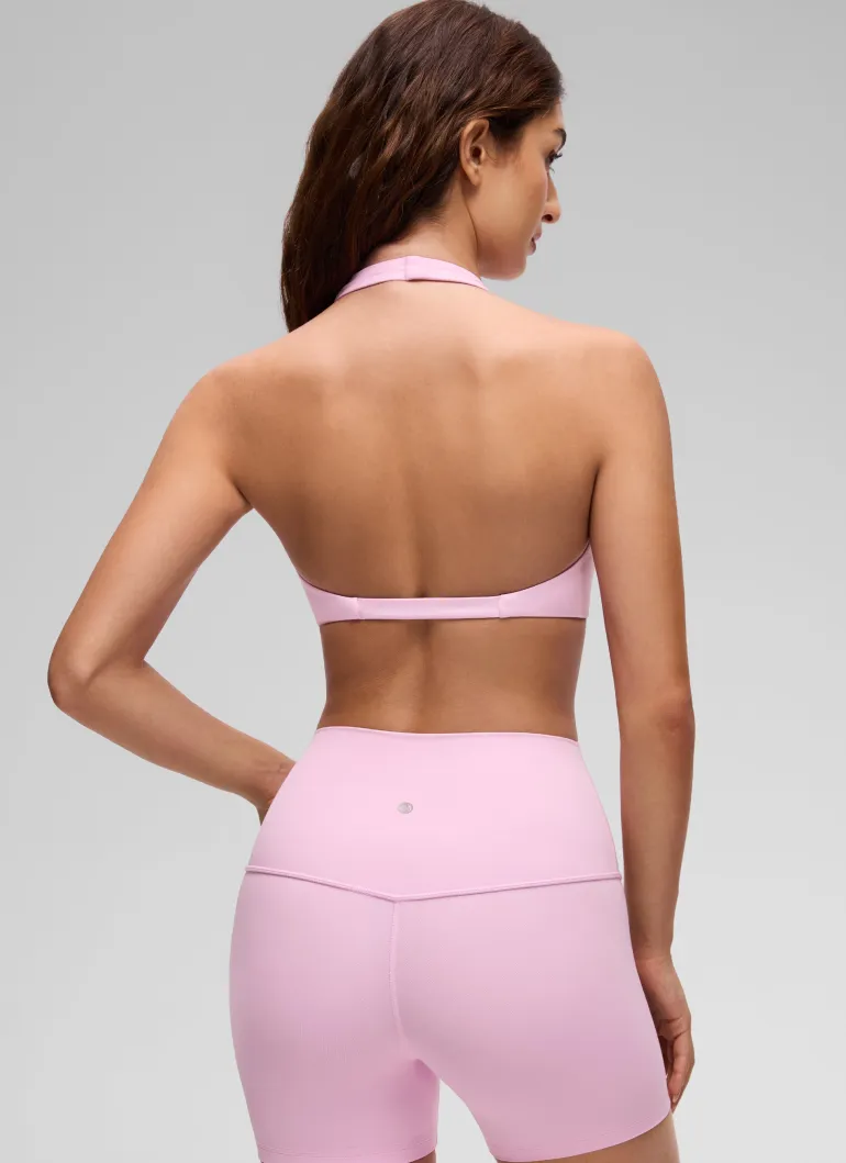 Butterluxe Double Lined Twist Halter Sports Bra