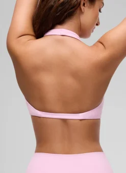 Butterluxe Double Lined Twist Halter Sports Bra