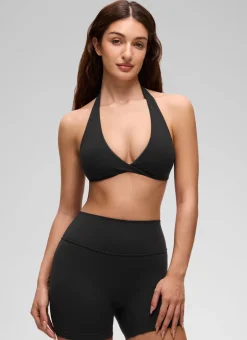 Butterluxe Double Lined Twist Halter Sports Bra