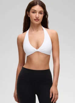 Butterluxe Double Lined Twist Halter Sports Bra