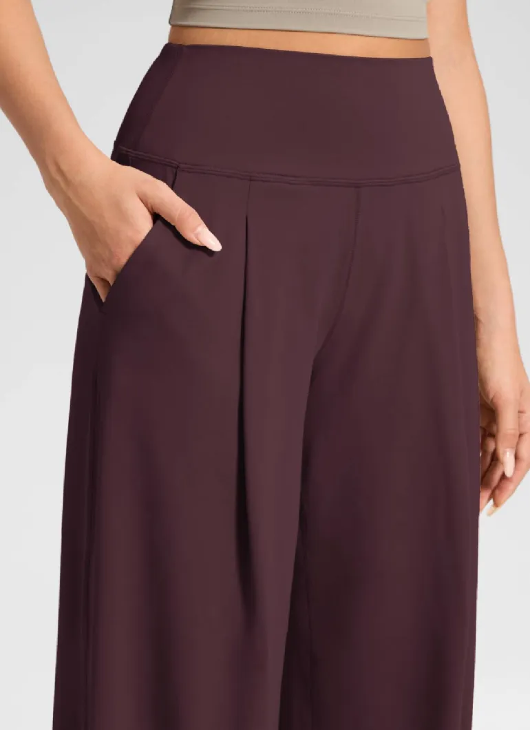 Butterluxe Front Pleated Pocket Palazzo Pant 30"