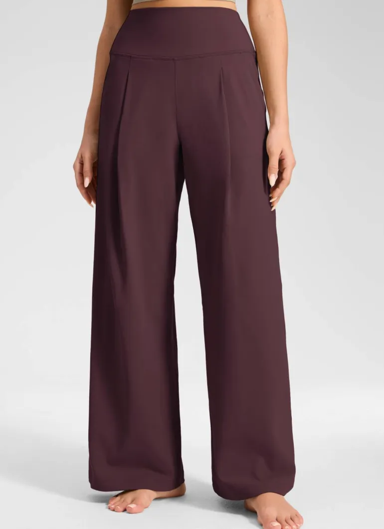Butterluxe Front Pleated Pocket Palazzo Pant 30"