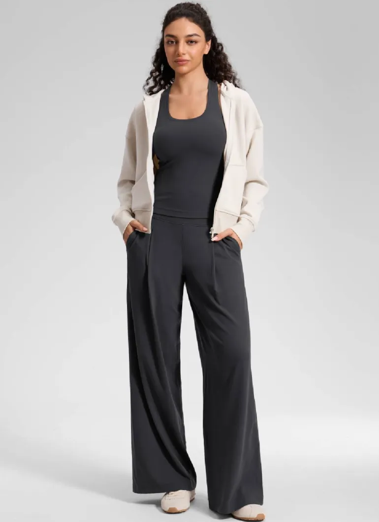Butterluxe Front Pleated Pocket Palazzo Pant 30"