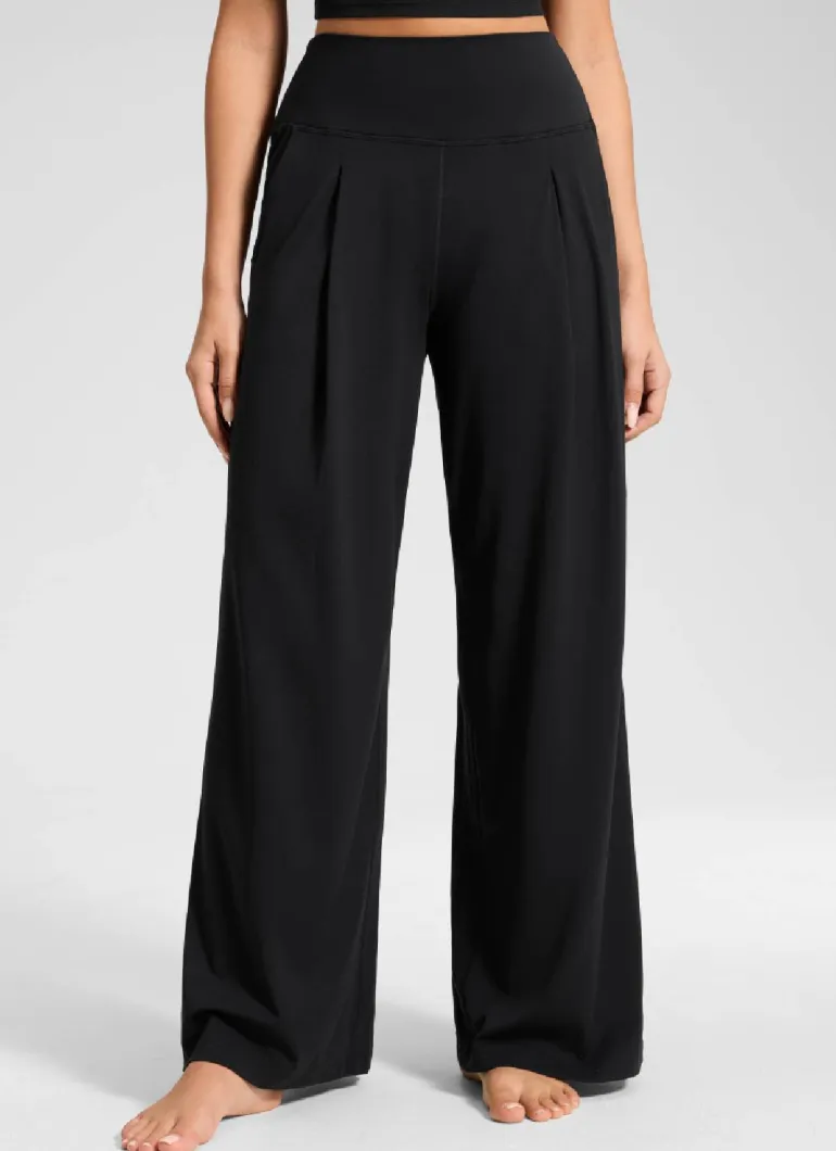 Butterluxe Front Pleated Pocket Palazzo Pant 30"