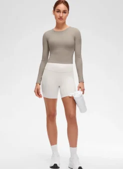 Butterluxe Front Seam Cropped Long Sleeve