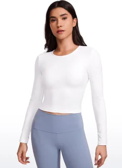 Butterluxe Front Seam Cropped Long Sleeve