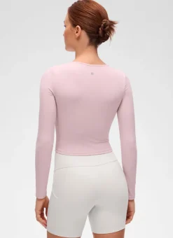 Butterluxe Front Seam Cropped Long Sleeve